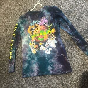 Space Jam Looney Tunes Tie-Dye Long Sleeve Shirt